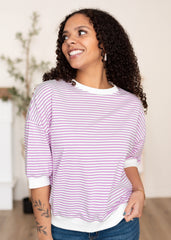 Oaklynn Pink Stripe Top