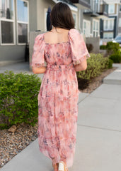 Celeste Pink Floral Dress