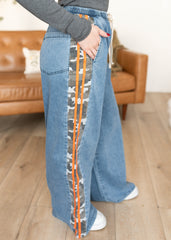 Hailey Camo Chambray Pants