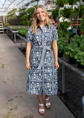 Adelynn Blue Floral Dress