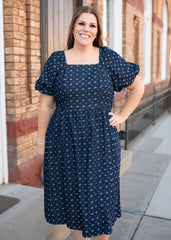 Tess Floral Denim Dress
