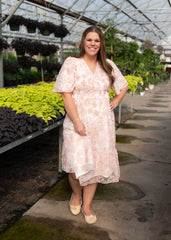 Aubree Pink Floral Dress