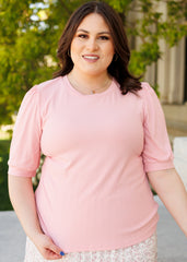Hailee Basic Pink Top