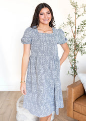 Carmen Black Embroidered Button Down Dress