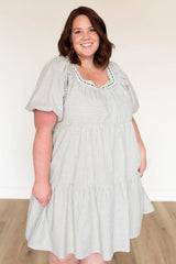 Mackenzie Black Checkered Dress