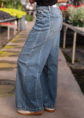 Amber Wide Leg Denim Pants