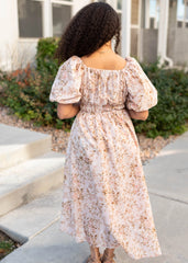 Misty Pink Floral Dress