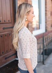 Dahlia Cream Floral Top