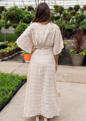 Daphne Beige Textured Dress