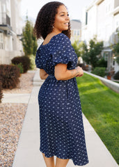 Tess Floral Denim Dress