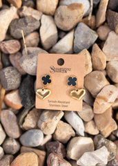 Khloe 18K Clover Drop Earrings