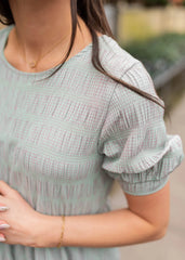 Heidi Green Gingham Dress