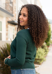 Phoebe Pine Green Cardigan