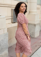 Jessie Pink Floral Dress