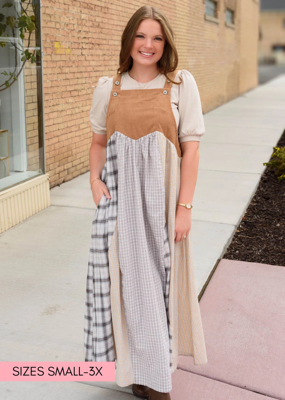 Lucy Patchwork Overall Dress