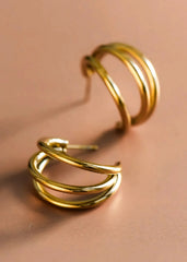 Carolina 18K Gold Hoops