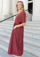 Fiona Dusty Maroon Dress