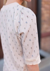 Dahlia Cream Floral Top
