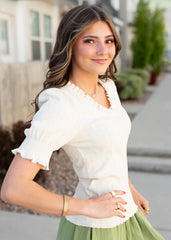 Nicolie Ivory Top
