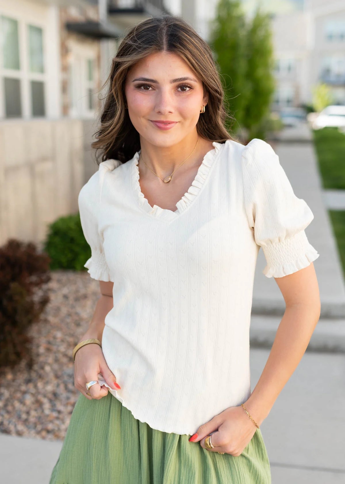 Nicolie Ivory Top