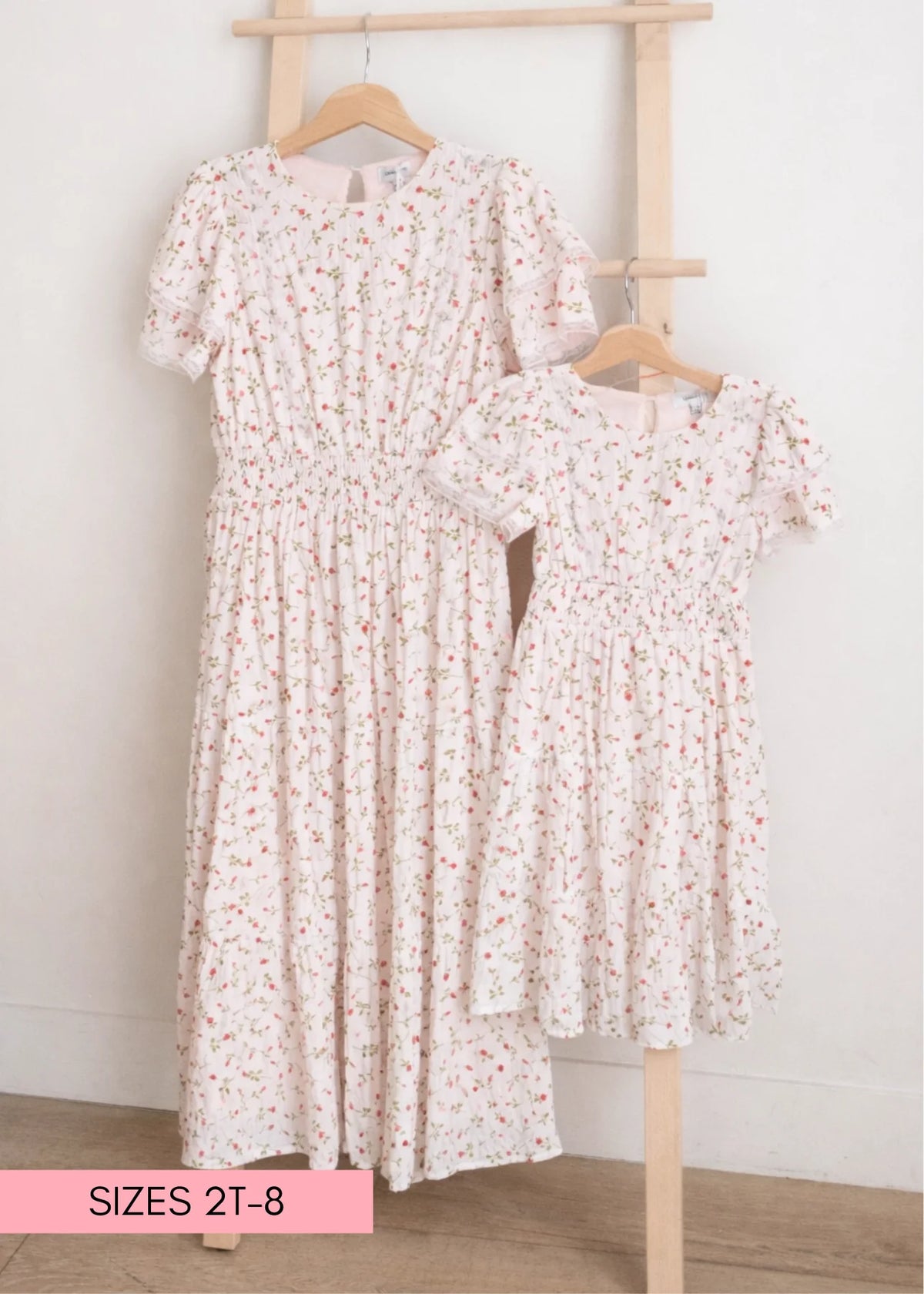 Averie Pink Floral Little Girl Dress