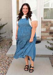 Sierra Chambray Overall Dress