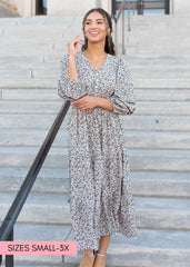 Delainey Burgundy Floral Dress