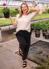 Rylie Oatmeal Blouse