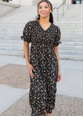 Aamori Yellow Flower Dress