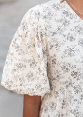 Remie Natural Floral Dress