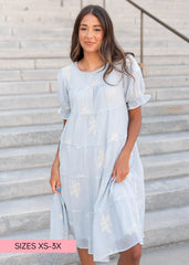 Amiri Soft Blue Dress