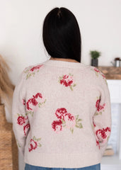 Briana Cream Floral Cardigan