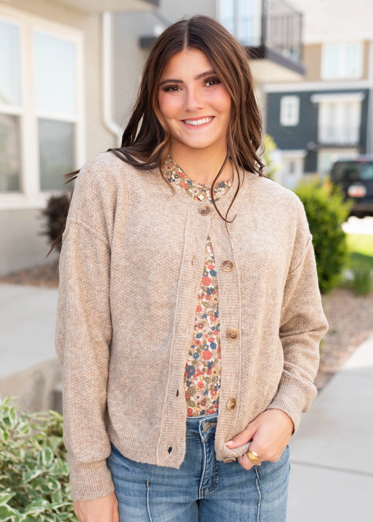 Gracie Taupe Cardigan