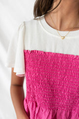 Becky Pink Tiered Dress