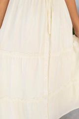 Rebekah Cream Button Down Dress