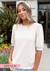 Hailee Basic Oatmeal Top