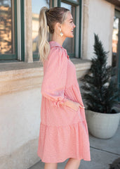 Macie Red Gingham Dress