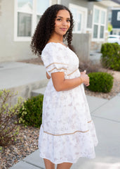 Layla Natural Floral Dress