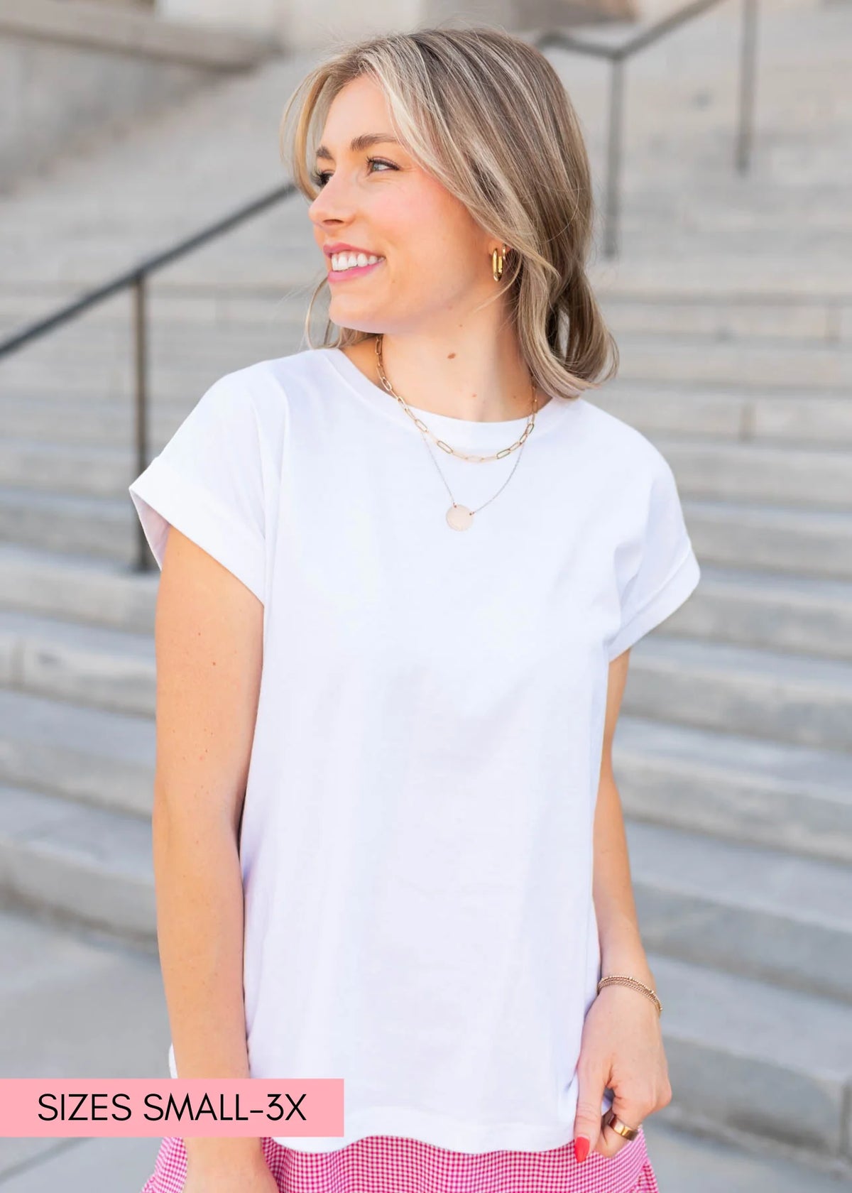 Astra White Tee