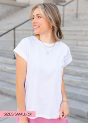 Astra White Tee