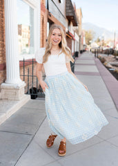 Sofia White Ribbed Top