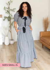 Rosalia Black Gingham Skirt