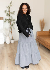 Rosalia Black Gingham Skirt