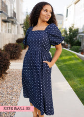 Tess Floral Denim Dress