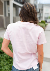 Peony Pink Basic Tee
