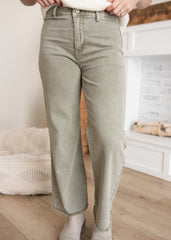 Norah Olive Wide Leg Pants