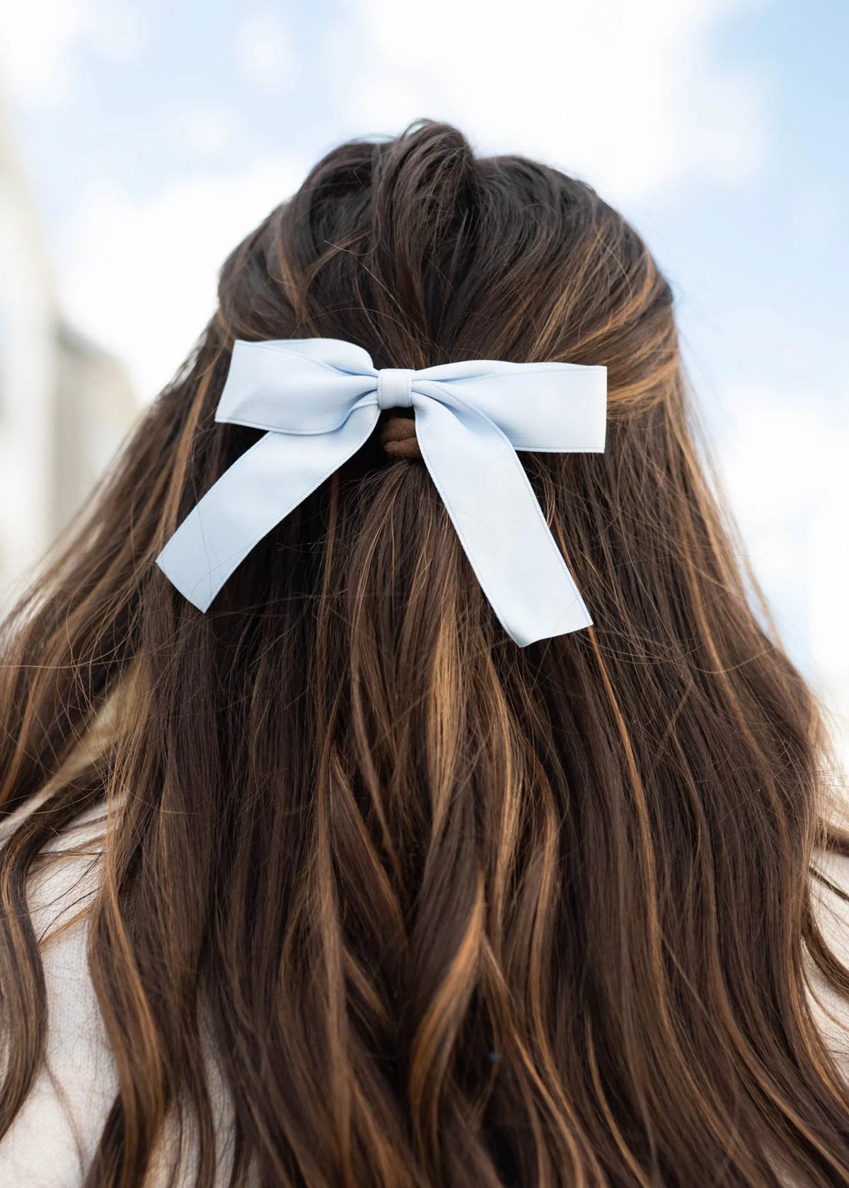 Flora Light Blue Bow