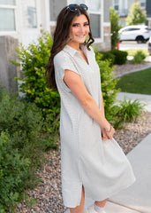 Jude Black Striped Dress