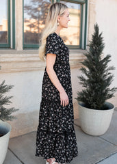 Ellie Black Floral Dress