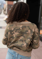 Iris Camo Cardigan